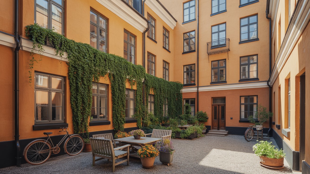 Renovera innergård